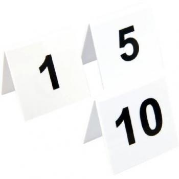 Black and White Table Number Set