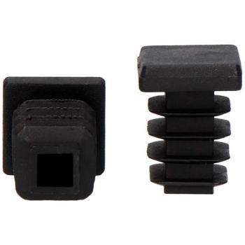 Black Square Internal Corner with Edge 18x18mm