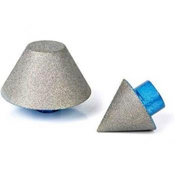 Fresa FPS conica diamantata a profilo svasatore diametro 35-75 mm M14 per ceramica, vetro e porcellana