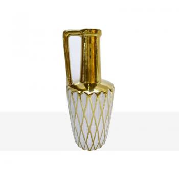 Decorador de flores blanco y oro: Florero HM84532
