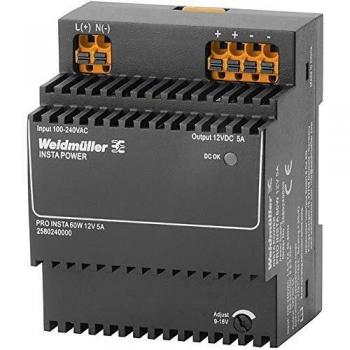 Weidmüller PRO INSTA 60W 12V 5A Schaltnetzgerät 12 V/DC 5 A 60 W Inhalt 1 St