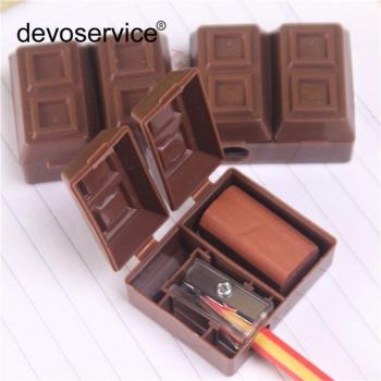 Cute Chocolate Pencil Sharpener with Eraser