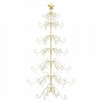 Gold Stand Christmas Tree – VidaXL 180 cm Metal, Powder‑Coated Steel