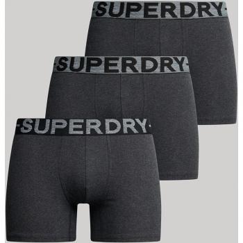 Superdry Boxers 3 Unità Raven Black Marl L
