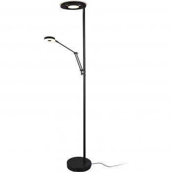 Lampada Piantana Led da Lettura 2 Luci 32 W Dimmer Nero Barrie GD Trio
