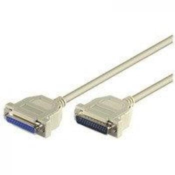 MicroConnect 10m DB25 M/F Serial Connector Cable
