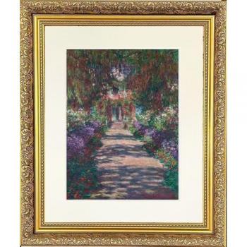 Framed Dahlia Gold Garden Piece – 11x9