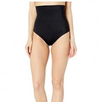 Spanx Shape Suit Your Fancy High-Waisted Thong – Very Black, Large