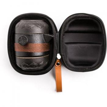 Elegant Black Ceramic Tea Set