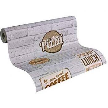 A.S. Création Vliestapete „Brick‑Blend“ – 10,05 m × 0,53 m – Grau/Beige – Made in Germany