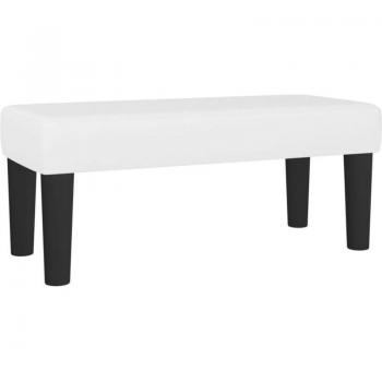 Panca 70x30x30 cm in ecopelle bianca – Modello 02_0010676