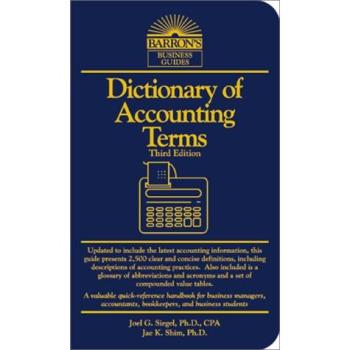 Dictionary of Accounting Terms (Barron's Business Guides)