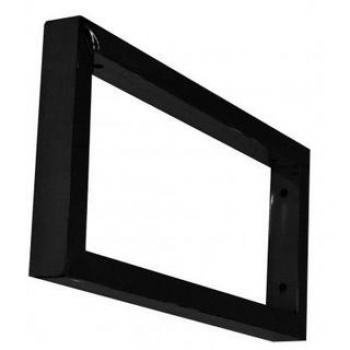 Porte-mur pour étagères noir mat Wiesbaden 46x22 cm