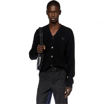 Parka Diesel Negro Hombre con Cuello Píca