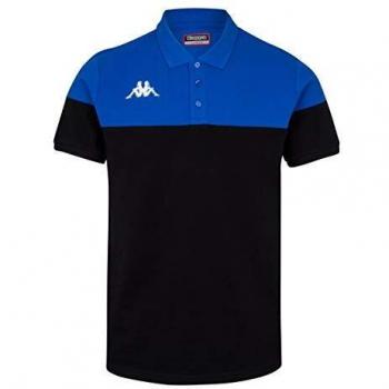 Kappa Pianetti Poloshirt Kurzarm Herren Schwarz/Blau XL