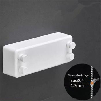 Telescopic Dual Row Clothesline Rack Stainless Steel