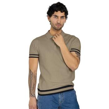 Enorsia Classic Grey Rib Polo – Men’s Large