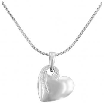 Trendor‑Silber-Herz-Anhänger (Kette) – SKU 66301