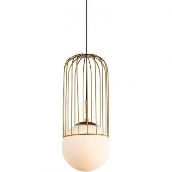 Pendolo Matty Elegante Oro & Bianco E27