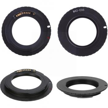 EF Mount Ringadapter voor M42 Chips Lens Zwart