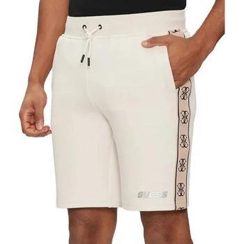 Pantaloncini di tessuto Guess Mickey Z4RD04 Regular Fit Écru