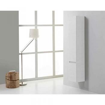 Estante de baño de pared Manhattan blanco bosque