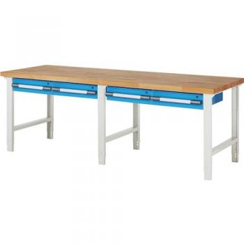 EUROKRAFTpro Workbench 7 Modular System 4 Drawers 2500 x 900 mm