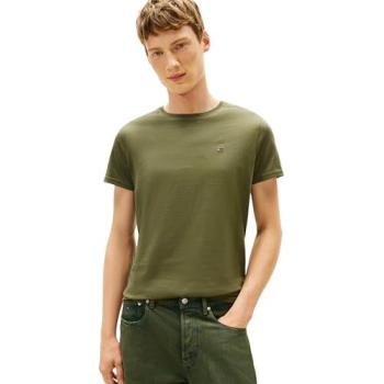 Tommy Jeans Green Dark T-Shirt Slim Line 2024