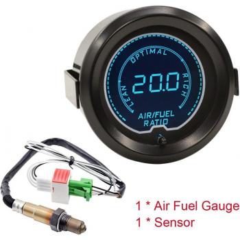 Dragon 52mm Air Fuel Ratio Gauge with 7 Colors Backlight