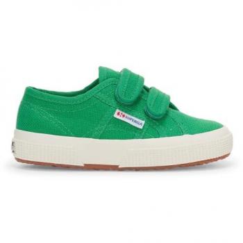 Superga 2750 Green & White Kids
