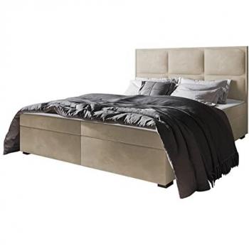 Cama continental Doble Manila 02, 180x200 cm, con Somier y Cajones