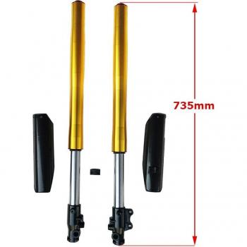 735 Mm Voorvork Schokbreker voor DIRT Pit Bike 12 Mm/15 Mm