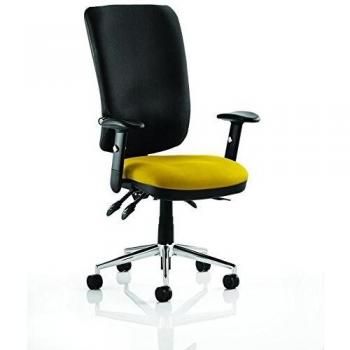 Dynamic Chiro High Back Chair Black Back Senna Yellow