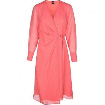 Robe rose DOSALA midi de Boss taille 40