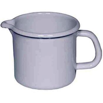 Riess 0039-033 Milchtopf 10 cm Emaille weiß