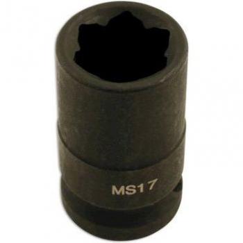 Laser Tools 5707 Wheel Nut Socket Convex 17mm 1/2 Drive