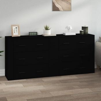 VidaXL Tesoura de Madeira Escura – Conjunto 2 unidades