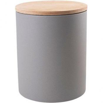 Solar Bodenleuchte Shining Drum in Grau