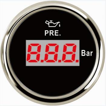 Medidor Digital de Presión de Aceite para Barcos 52mm