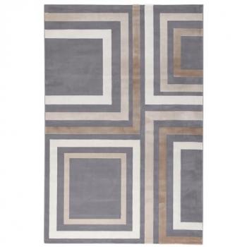 Tappeto vintage con cornici grigio 190x133 cm Step