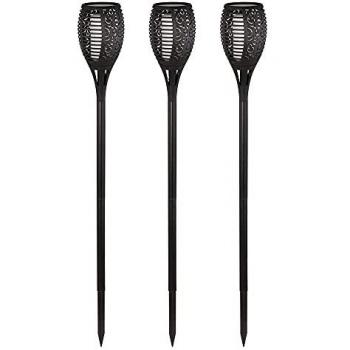 Luci Solari da Giardino con Effetto Fiamma 97,5 cm