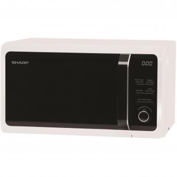 Sharp 20L 800W Freestanding Microwave With Grill in White R664WM