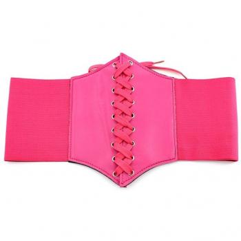 Wide PU Leather Cummerbund for Women