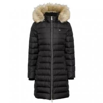 Piumino Tommy Jeans lungo con cappuccio