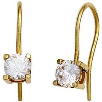 Goldohrringe 333 Gold Gelbgold 2 Zirkonia
