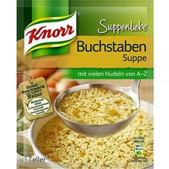 Knorr Suppenliebe Buchstabensuppe A‑Z – 3 Portionen, 82 g – Joybuy Deutschland