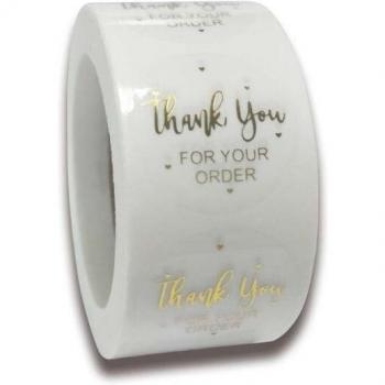 500 sellos adhesivos decorativos Thank You