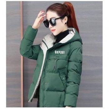 Women's Loose Fit Hooded Down Jacket