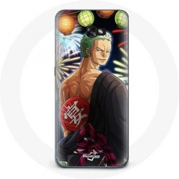 Coque rigide Samsung Galaxy A5 2016 One Piece Joyeux Noël Zoro Anime Manga
