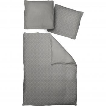 Wendebettwäsche ADAM Indian Cortezada – 1 St. Obermaterial: 100 % Baumwolle, grau mit Ornamenten